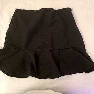 size xs forever 21 black mini skirt with zipper